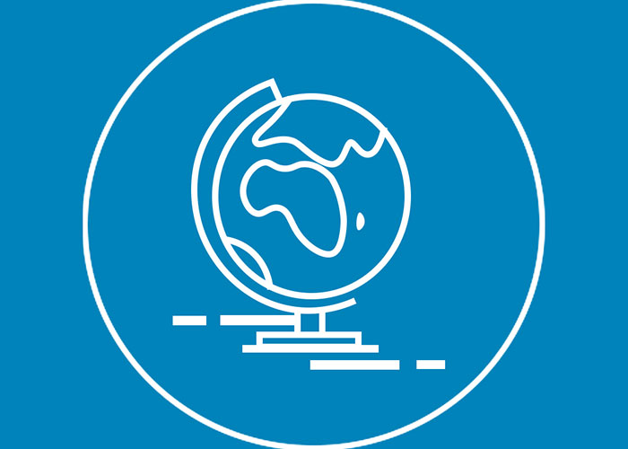 Graphic of a globe