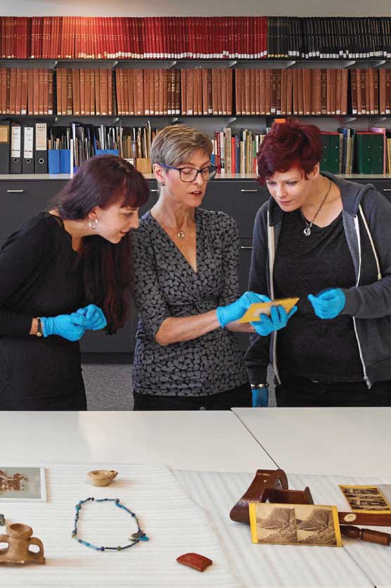 researchers working with artefacts