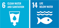 SDG logos 6 and 14