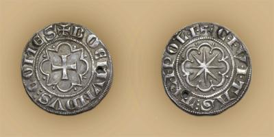 Bohemond VI/VII, counts of Tripoli, gros, c.1268 – 1289, silver, Tripoli, GLAHM:39473, McFarlan.