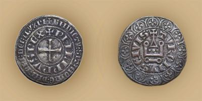  Philip IV, king of France, gros tournois, c.1290 – 1295, silver, France, GLAHM:39444, Hunter.