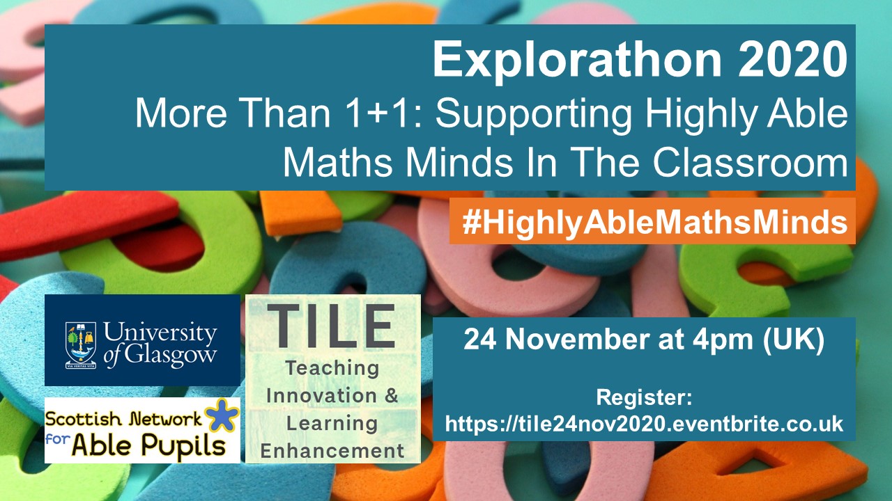 Banner with details of Explorathon 2020