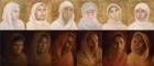 A photo montage of paintings featured in Hannah Rose Thomas' Tears of Gold for the UN75 online exhibition