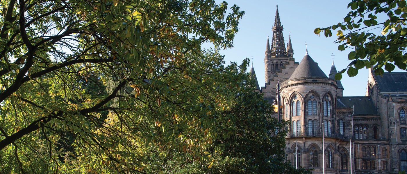 The tower and trees