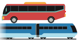 Bus and Train