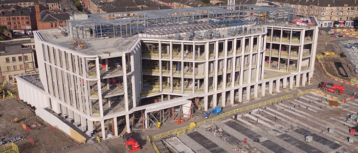 The Research Hub under construction