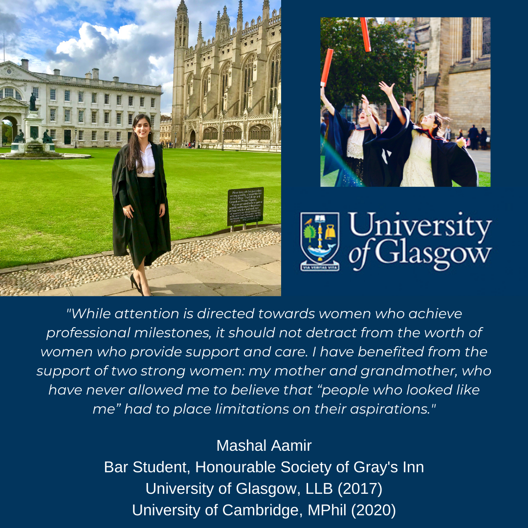 Young female graduate in front of Cambridge University lawns