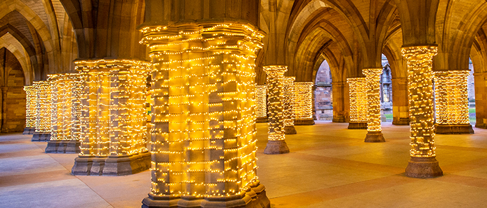 Cloisters and fairy lights