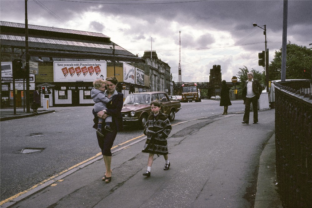 Photograph of Glasgow street by Raymond Depardon