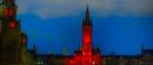 University of Glasgow tower lit up for World AIDS Day