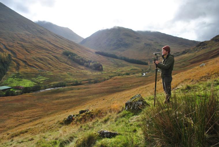 Recording Shieling Huts in Gleann Leac-na-Muidhe