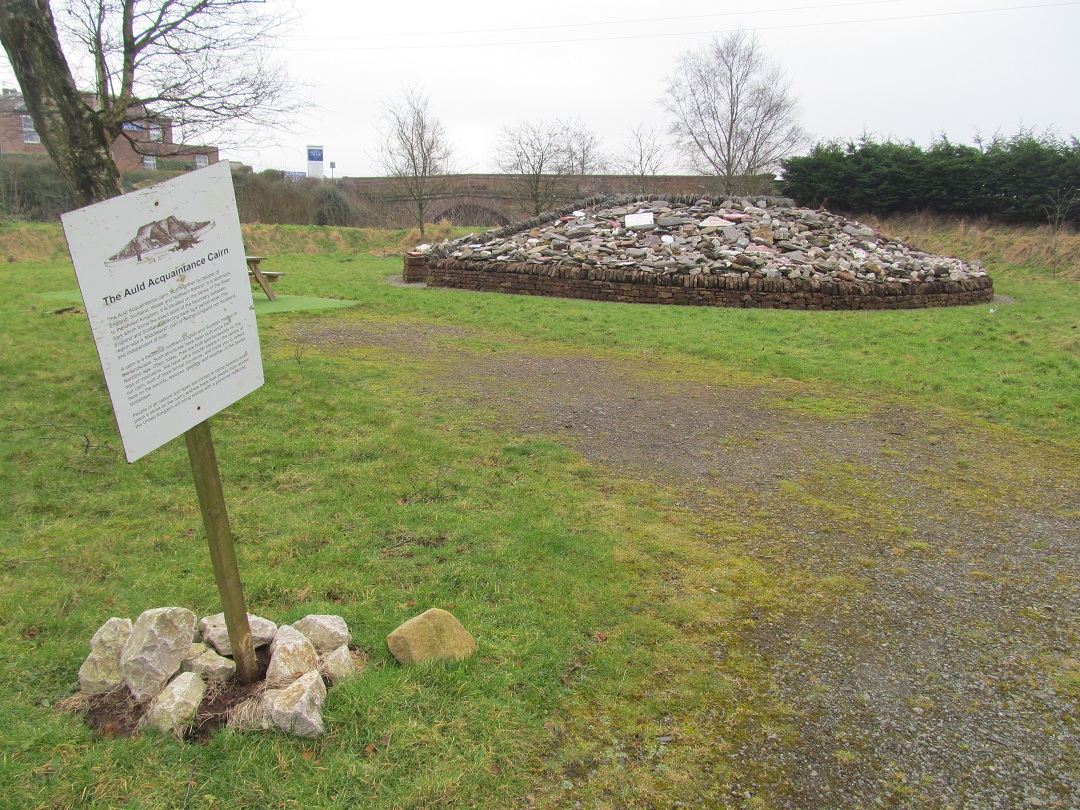 Image 1 The Auld Acquaintance cairn (K Brophy)