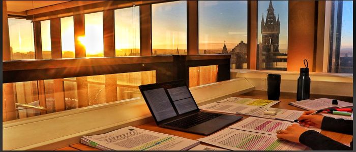 Study Desk in Library 700 x 300