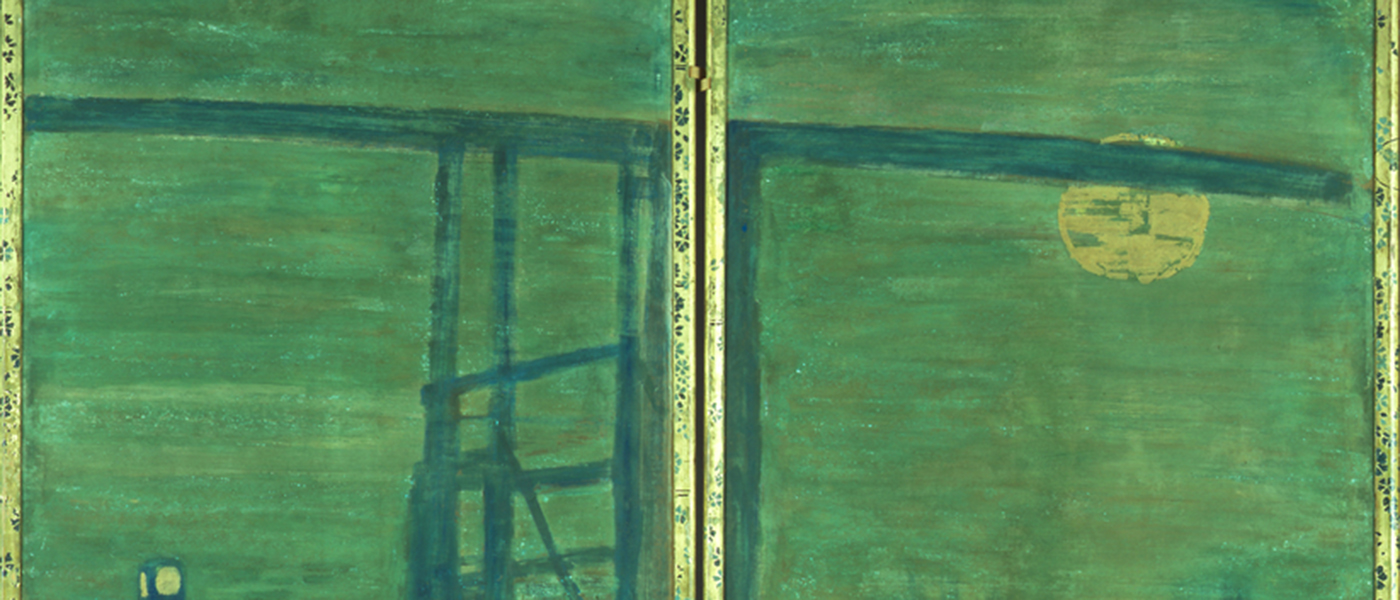 Detail of Whistler's Screen with Battersea Bridge
