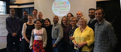 Group photo of UofG, SCIAF and Quibdo Diocese staff members