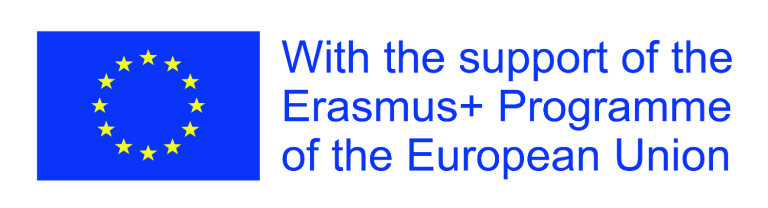 EU flag and statement: With the support of the Erasmus+ Programme of the European Union