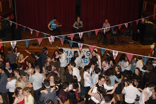 Students dancing