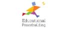 Logo for the Educational Peacebuilding Project - abstract shapes forming a running person