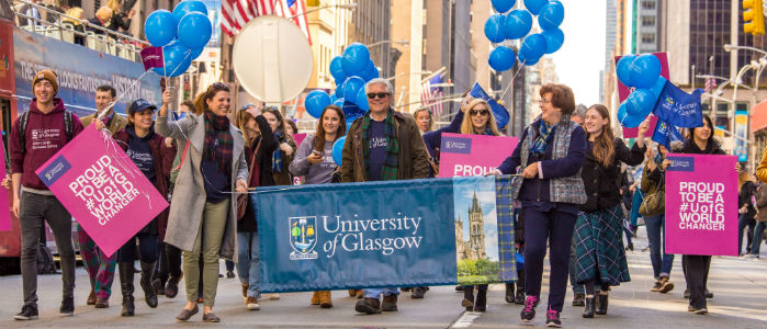 UofG tartan day parade NYC