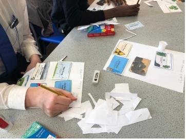 school pupils carrying out science activities