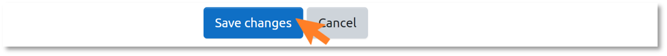 An image showing an arrow pointing to save changes button