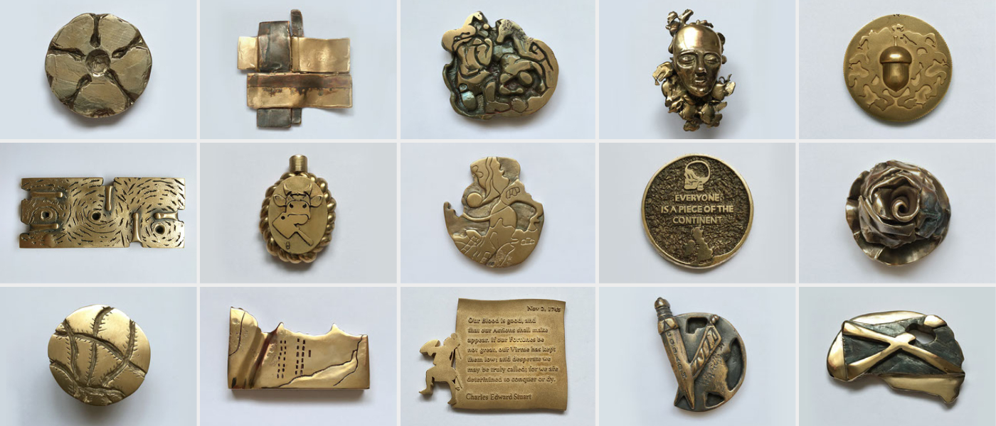A selection of medals designed by students