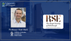 A graphic with a photo of Professor Matthias Marti and the RSE logo