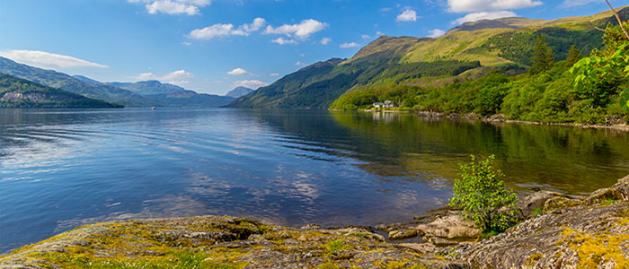 Loch Lomond and mountains