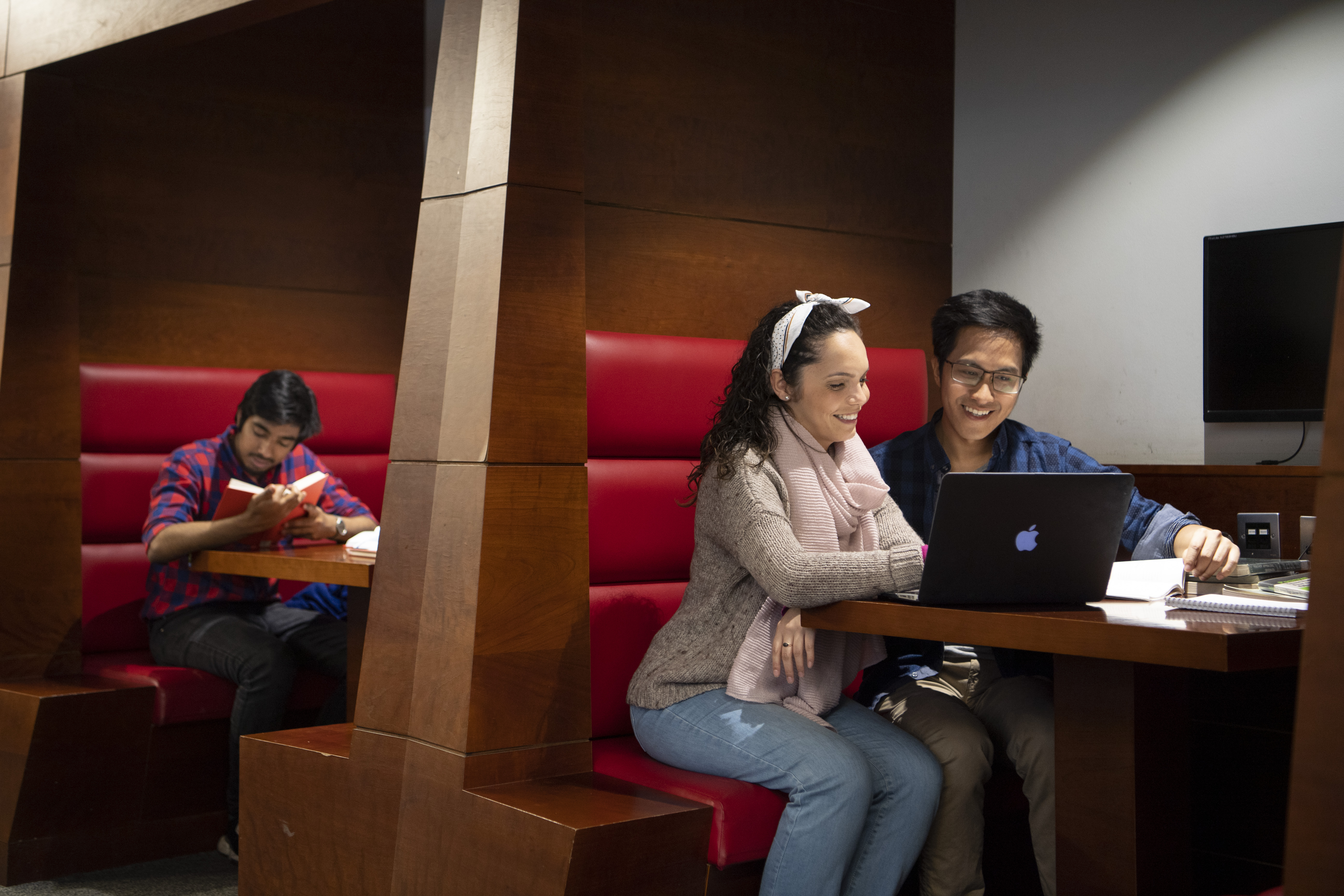 students studying in the Library