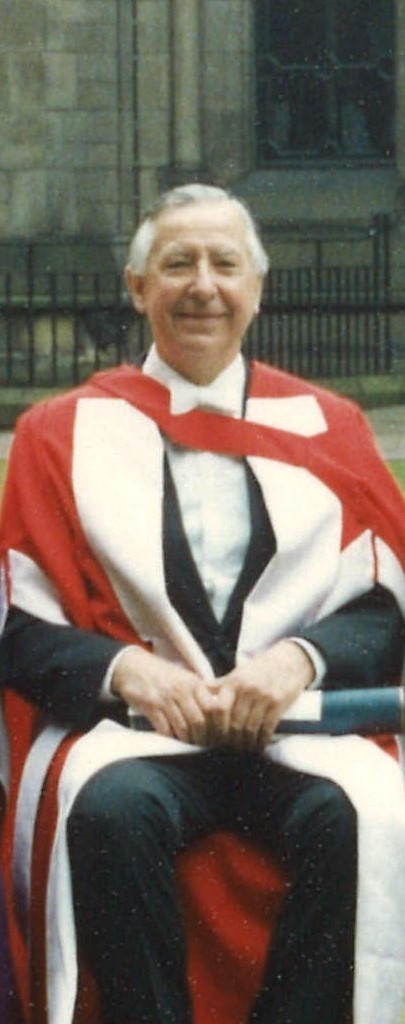 Bill Shaw in University robes
