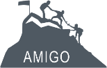 AMIGO initiative logo with a small white stroke 4px in size