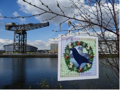 Artwork in front of the River Clyde 