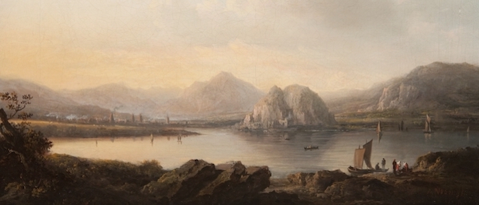 image of Dumbarton Castle painting