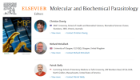 The MBP journal masthead page showing the three editors, including Pror McCulloch, and the front cover of the journal and the Elsevier logo 