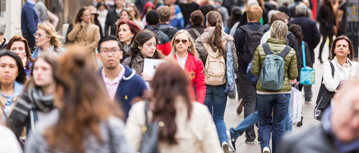 Photo of busy street scene