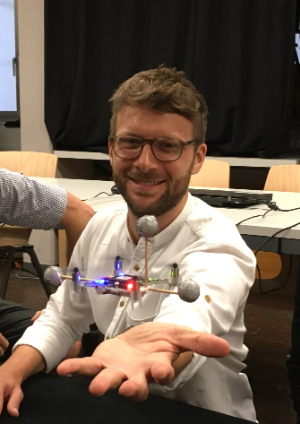 Picture of Henrik Hesse with drone