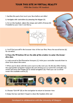 Low tech VR instructions poster