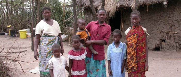 Group of Tanzanian villagers 