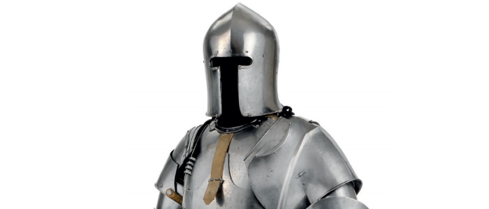 The ‘Avant’ Harness, Milanese, 1438-40 (E.1939.65.e). (R.L. Scott bequest, 1939. © Glasgow Museums)