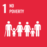 UN Sustainable Development Goal 1: No poverty icon
