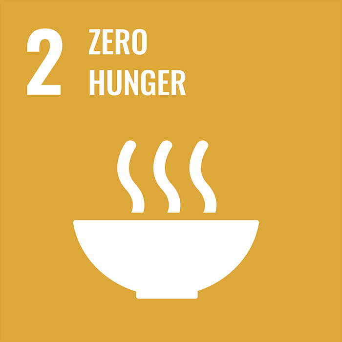 UN Sustainable Development Goal 2: Zero hunger icon