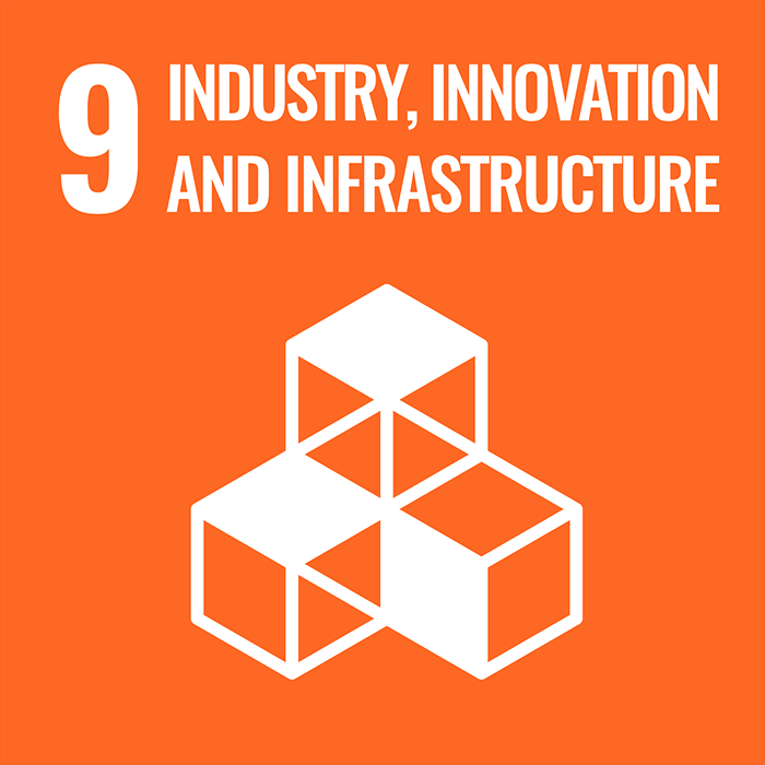 UN Sustainable Development Goal 9: Industry, innovation and infrastructure icon