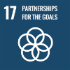 UN Sustainable Development Goal 17: Partnership for the goals icon