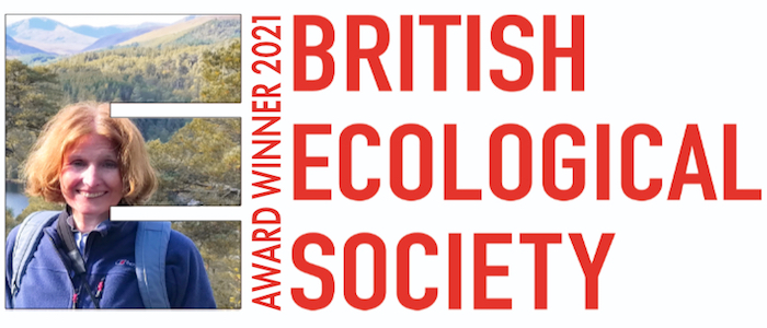 Image of Professor Pat Monaghan and the words British Ecological Society
