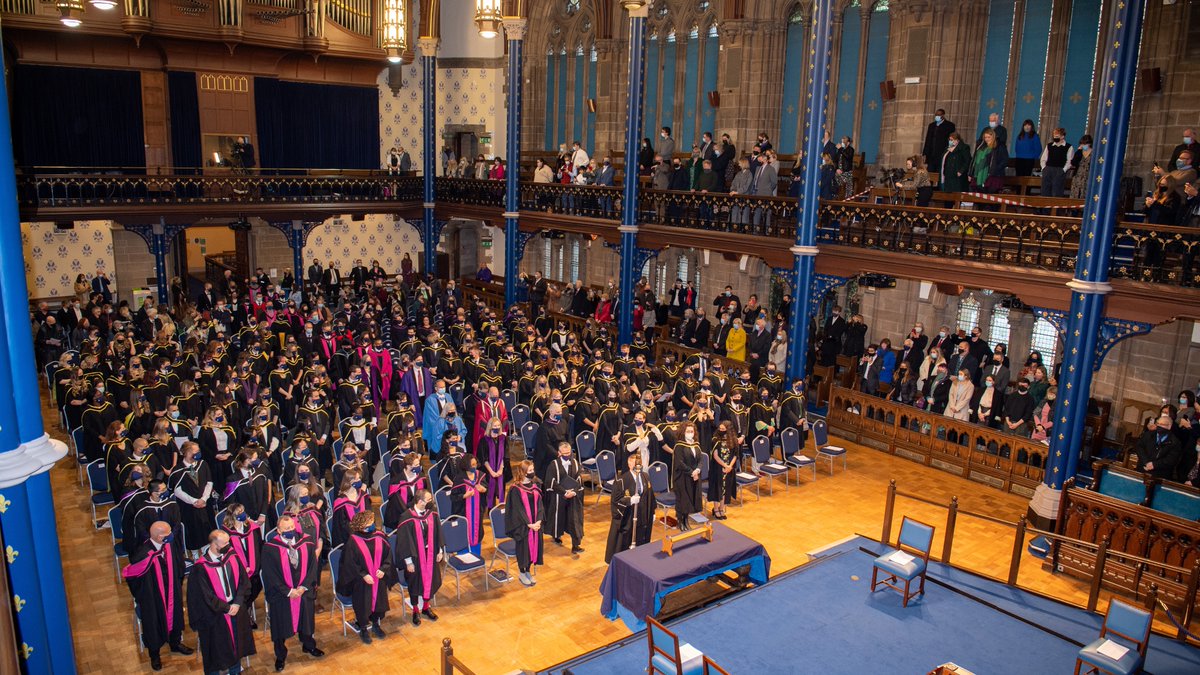 Graduation ceremony in the Bute Hall November 2021