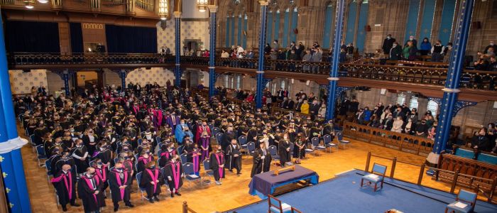 Graduation ceremony in the Bute Hall November 2021