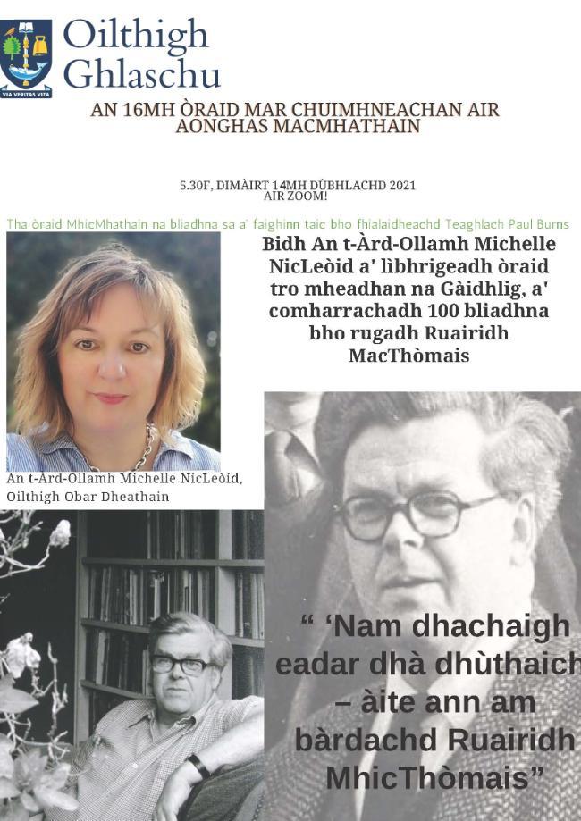 Matheson 2021 poster - in gaelic