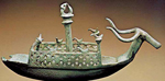 Nuragic (Bronze-Iron Age) bronze model of boat from Sardinia (National Archaeological Museum Sassari).