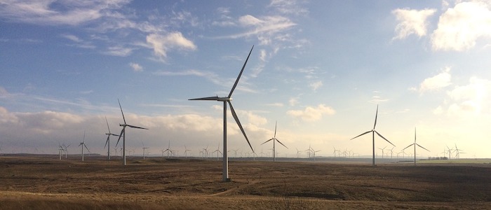 Scottish wind farm landscape