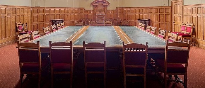 Empty jury room